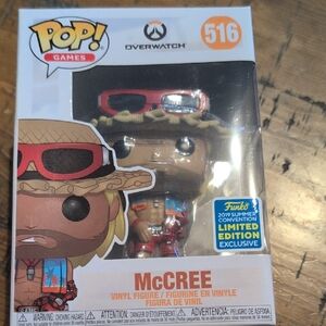 Funko Overwatch McCree Vinyl Figure with Red and Brown Accents